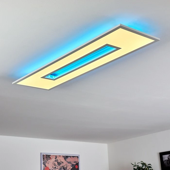 Hofstein Turbala LED Panel Weiß, 1-flammig, Fernbedienung, Farbwechsler – Bild 10