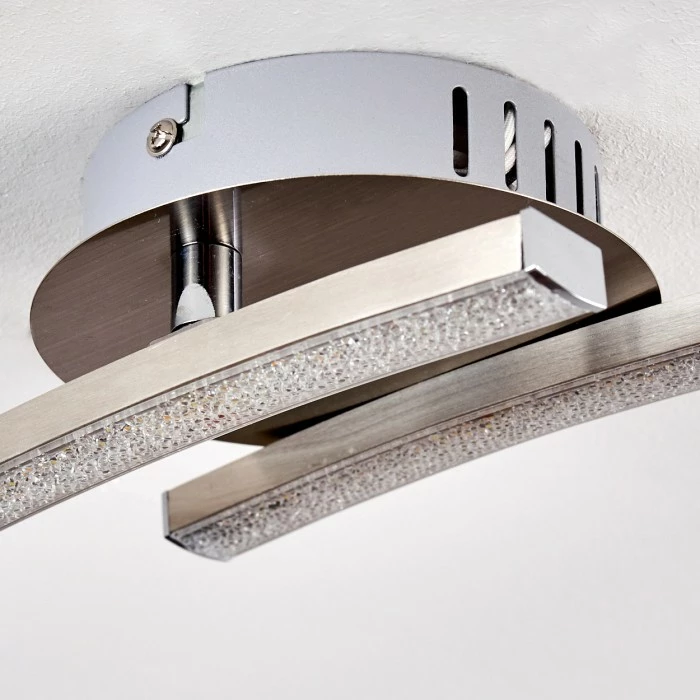 Hofstein Tusula Deckenleuchte LED Nickel-Matt, 2-flammig – Bild 12