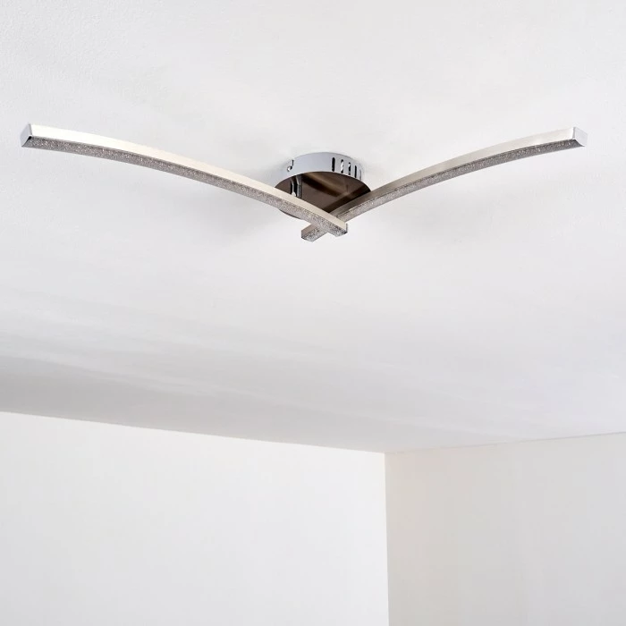 Hofstein Tusula Deckenleuchte LED Nickel-Matt, 2-flammig – Bild 13