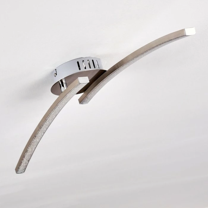 Hofstein Tusula Deckenleuchte LED Nickel-Matt, 2-flammig – Bild 16