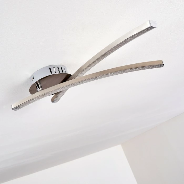 Hofstein Tusula Deckenleuchte LED Nickel-Matt, 2-flammig – Bild 20