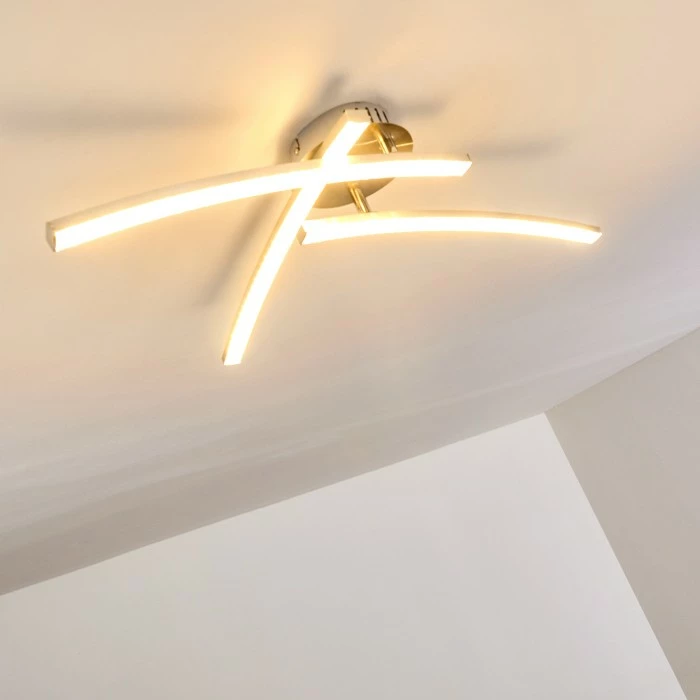 Hofstein Tusula Deckenleuchte LED Edelstahl, 3-flammig – Bild 13