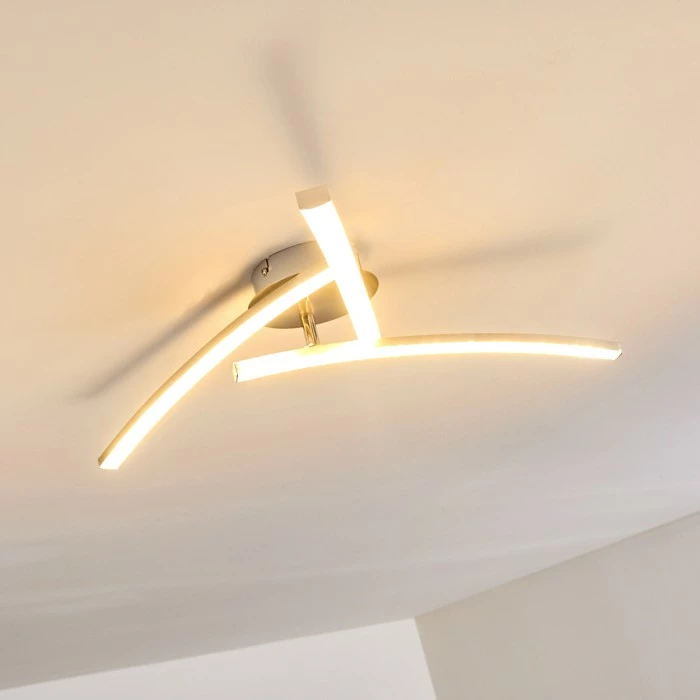 Hofstein Tusula Deckenleuchte LED Edelstahl, 3-flammig – Bild 21