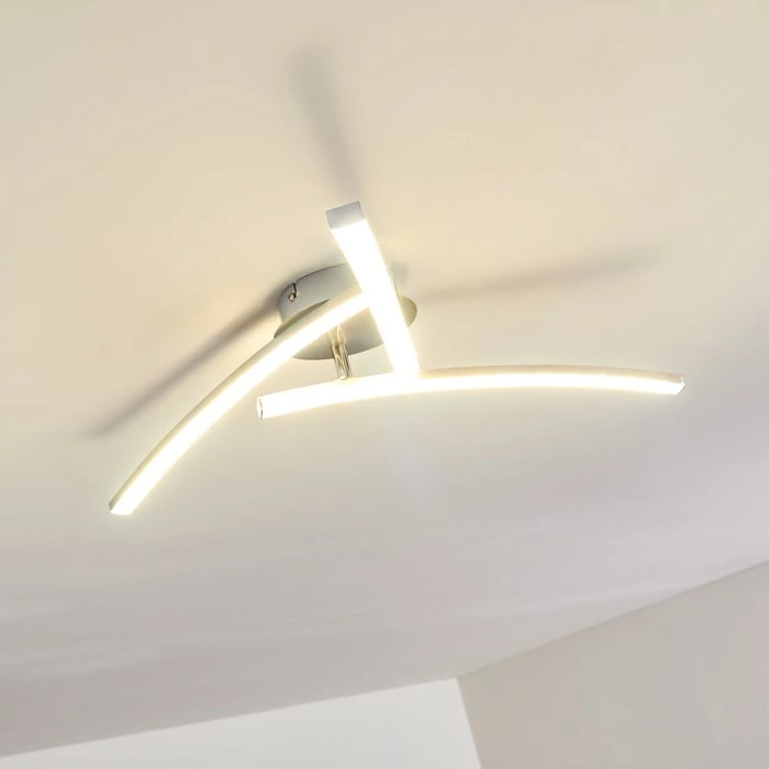 Hofstein Tusula Deckenleuchte LED Edelstahl, 3-flammig – Bild 22