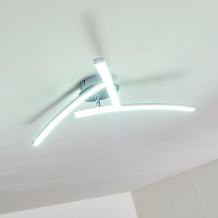 Hofstein Tusula Deckenleuchte LED Edelstahl, 3-flammig – Bild 23