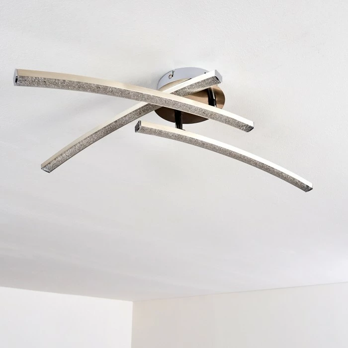 Hofstein Tusula Deckenleuchte LED Edelstahl, 3-flammig – Bild 24