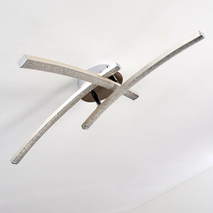 Hofstein Tusula Deckenleuchte LED Edelstahl, 3-flammig – Bild 7