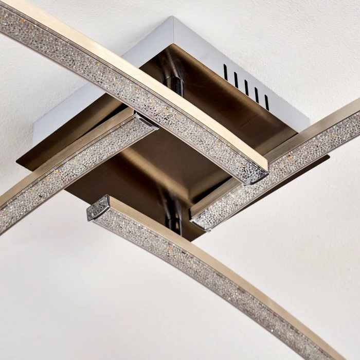 Hofstein Tusula Deckenleuchte LED Nickel-Matt, 4-flammig – Bild 11