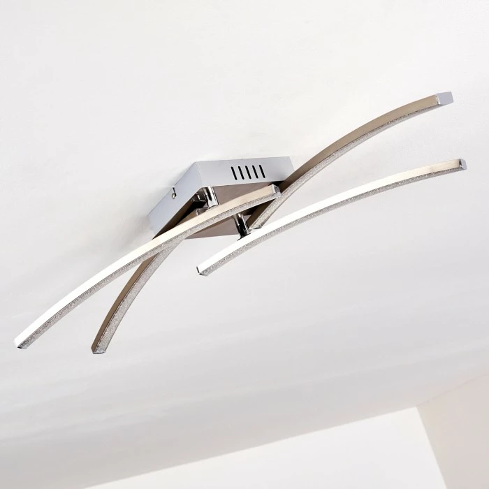 Hofstein Tusula Deckenleuchte LED Nickel-Matt, 4-flammig – Bild 16