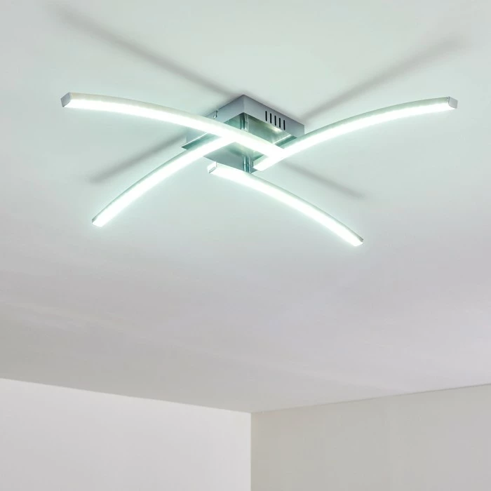 Hofstein Tusula Deckenleuchte LED Nickel-Matt, 4-flammig – Bild 21