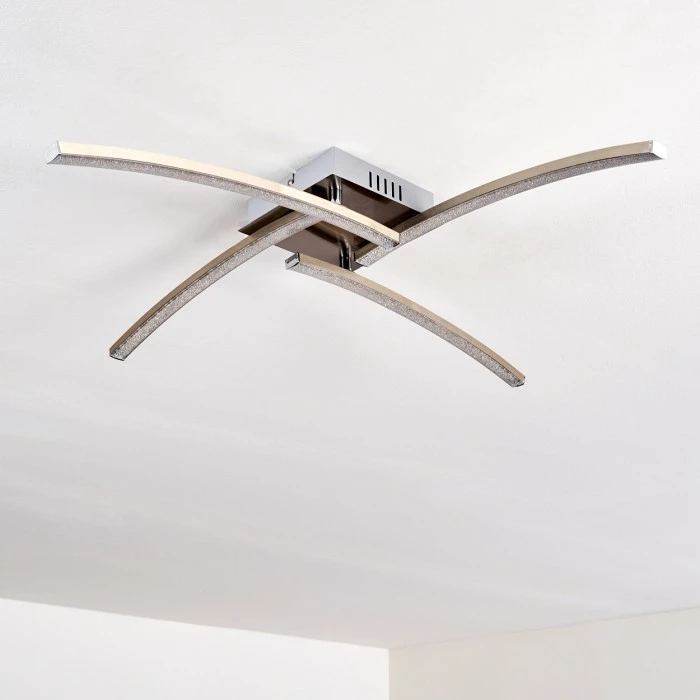 Hofstein Tusula Deckenleuchte LED Nickel-Matt, 4-flammig – Bild 22