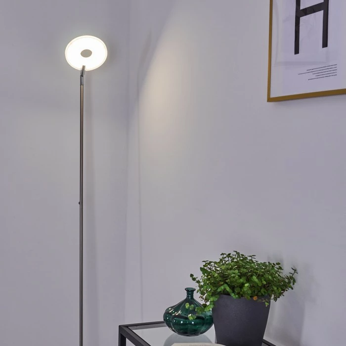 Hofstein Umag Stehleuchte LED Edelstahl, 1-flammig – Bild 13