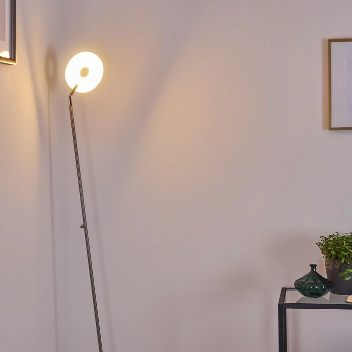 Hofstein Umag Stehleuchte LED Edelstahl, 1-flammig – Bild 16