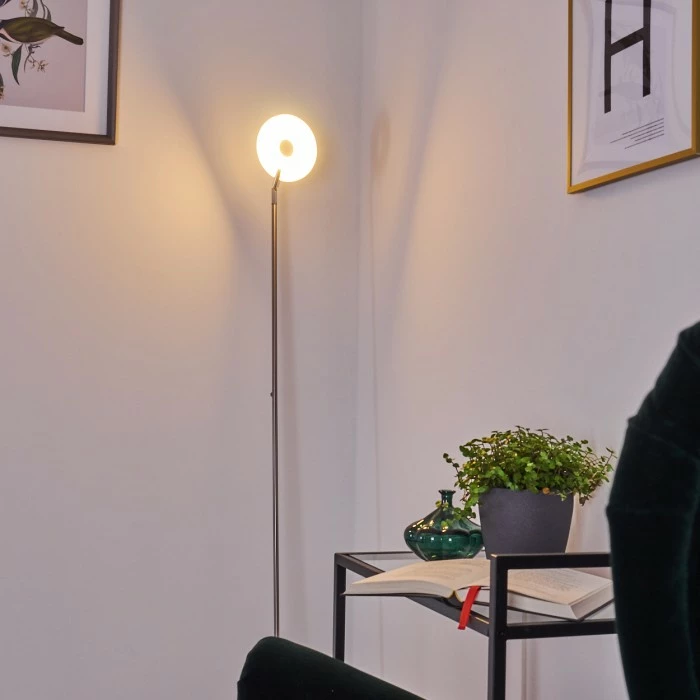 Hofstein Umag Stehleuchte LED Edelstahl, 1-flammig – Bild 24