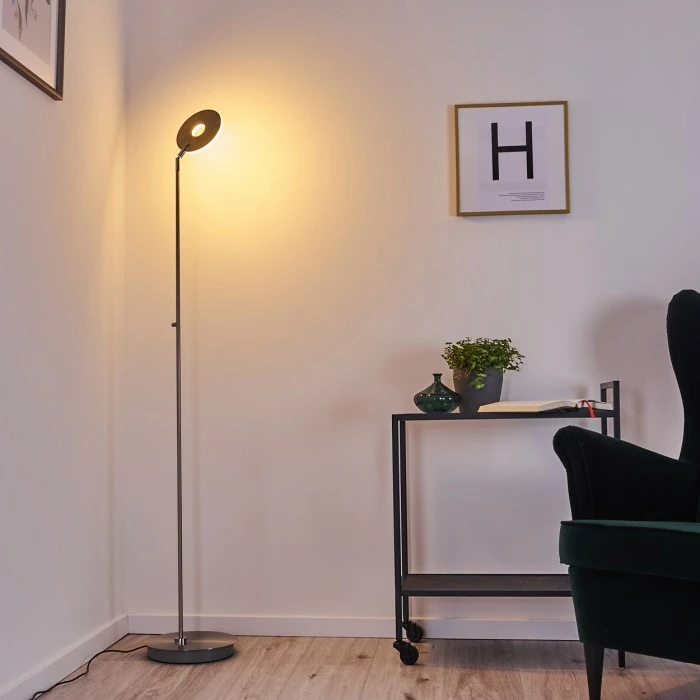 Hofstein Umag Stehleuchte LED Edelstahl, 1-flammig – Bild 7