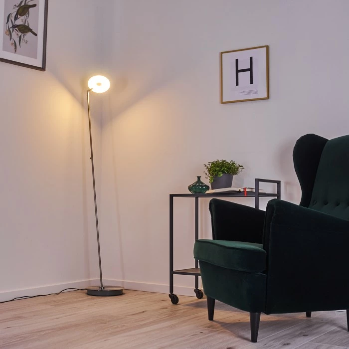 Hofstein Umag Stehleuchte LED Edelstahl, 1-flammig – Bild 10