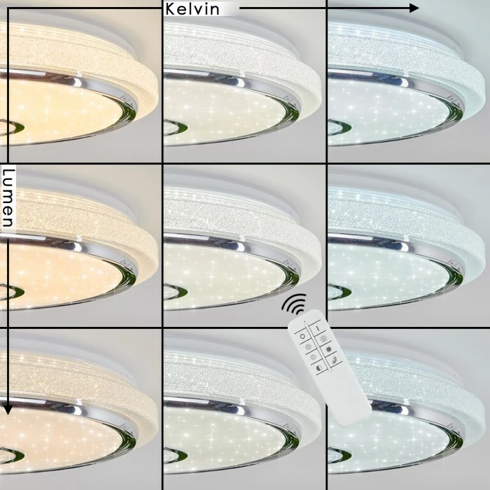 Hofstein Vallecito Deckenleuchte LED Weiß, 1-flammig – Bild 2