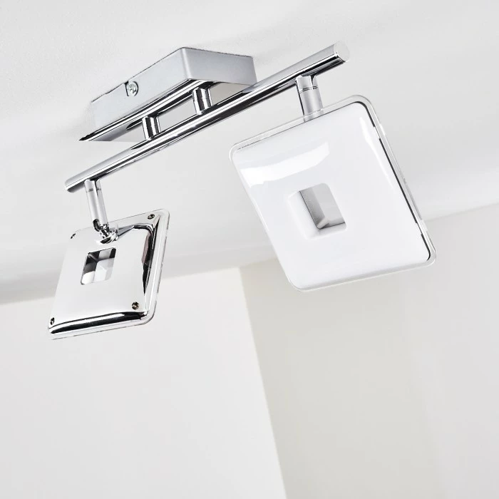 Hofstein Vallorbe Deckenleuchte LED Chrom, 2-flammig – Bild 19