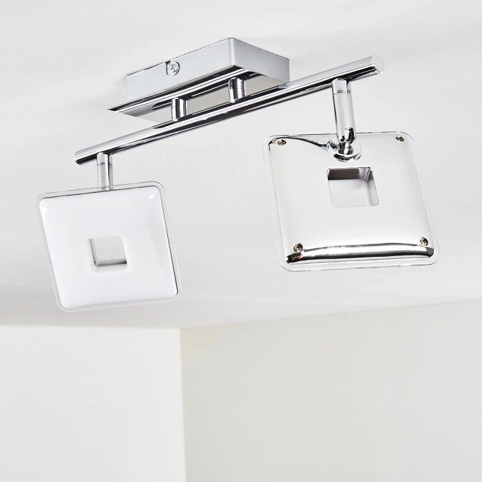 Hofstein Vallorbe Deckenleuchte LED Chrom, 2-flammig – Bild 9