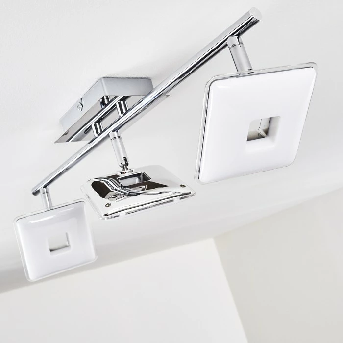 Hofstein Vallorbe Deckenleuchte LED Chrom, 3-flammig – Bild 5