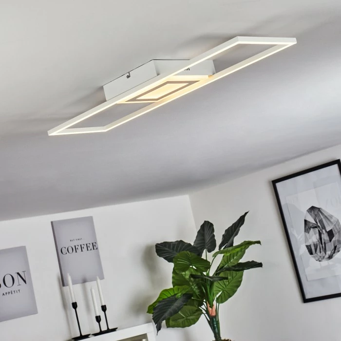 Hofstein Vaseux Deckenleuchte LED Weiß, 1-flammig – Bild 9