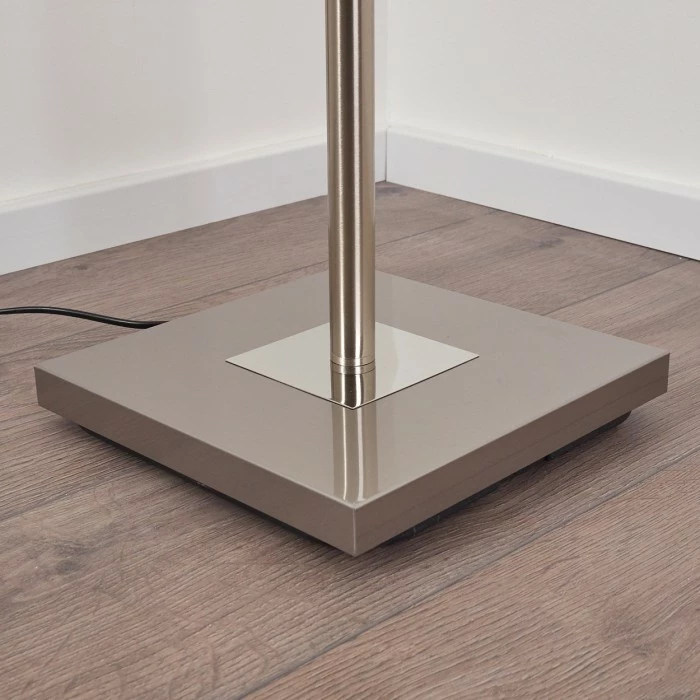 Hofstein Veteli Deckenfluter LED Nickel-Matt, Chrom, 2-flammig – Bild 18