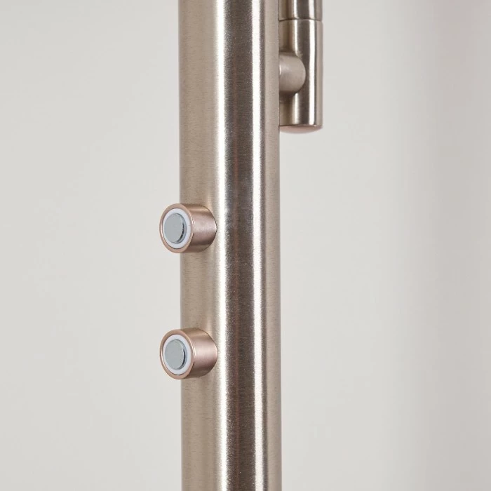 Hofstein Veteli Deckenfluter LED Nickel-Matt, Chrom, 2-flammig – Bild 19