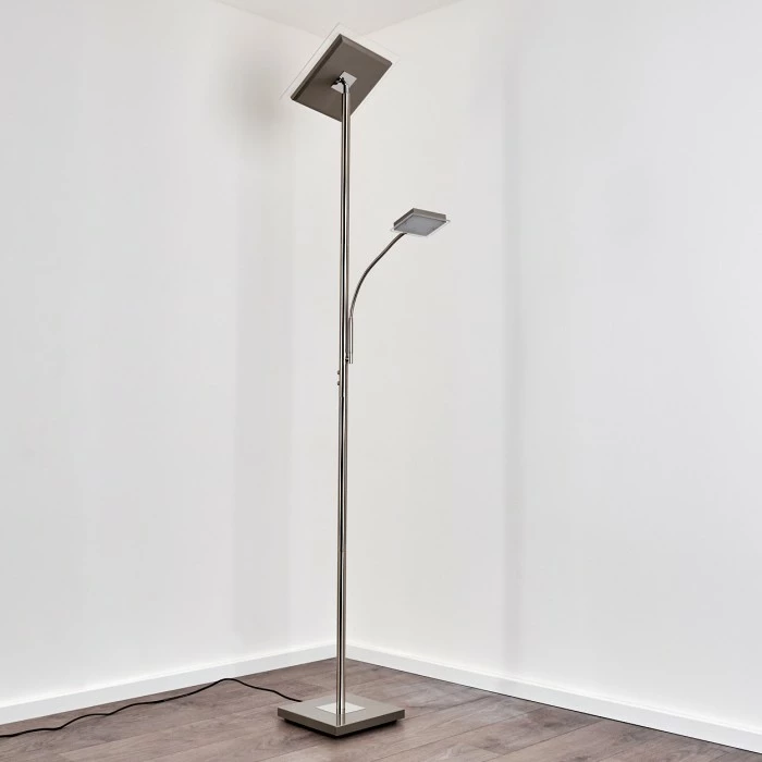 Hofstein Veteli Deckenfluter LED Edelstahl, 2-flammig – Bild 23