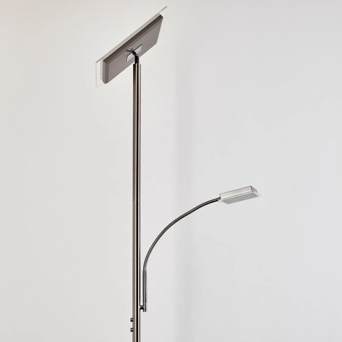 Hofstein Veteli Deckenfluter LED Edelstahl, 2-flammig – Bild 8