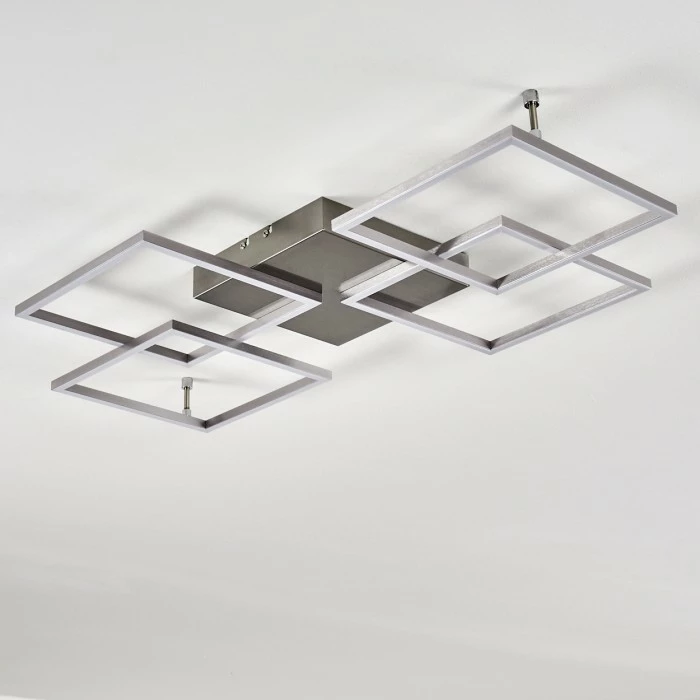 Hofstein Veyrier Deckenleuchte LED Stahl gebürstet, 4-flammig – Bild 19