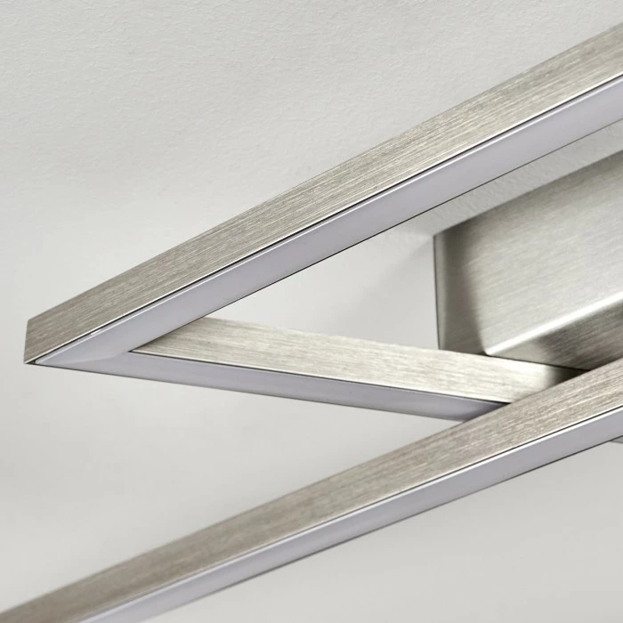 Hofstein Veyrier Deckenleuchte LED Stahl gebürstet, 2-flammig – Bild 11