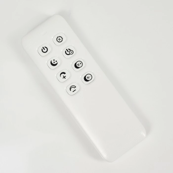 Hofstein Veyrier Stehleuchte LED Nickel-Matt, 3-flammig, Fernbedienung – Bild 12