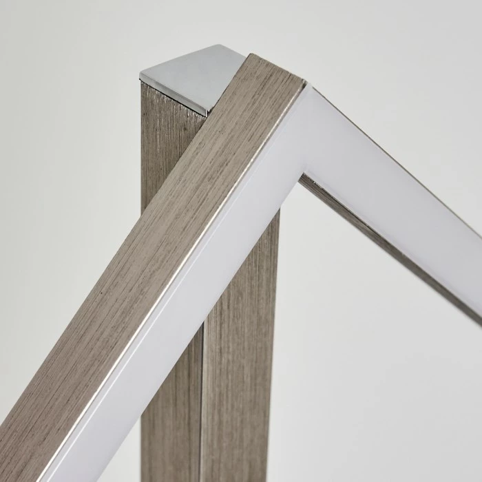 Hofstein Veyrier Stehleuchte LED Nickel-Matt, 3-flammig, Fernbedienung – Bild 3