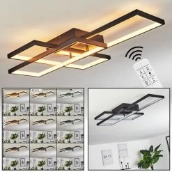 Hofstein Vilellot Deckenleuchte LED Schwarz, 1-flammig, Farbwechsler