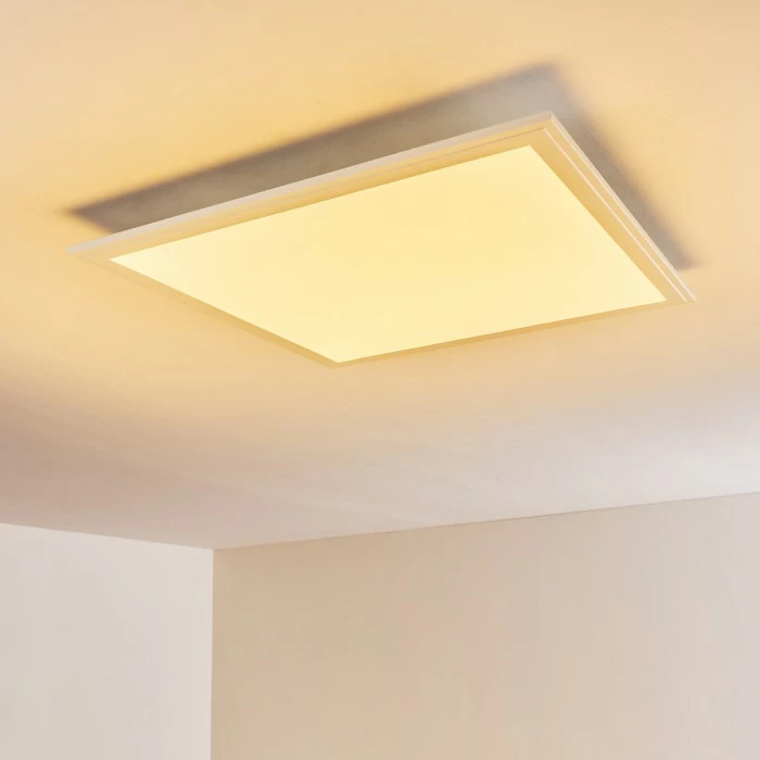 Hofstein Voisines Deckenpanel LED Weiß, 1-flammig, Fernbedienung, Farbwechsler – Bild 3