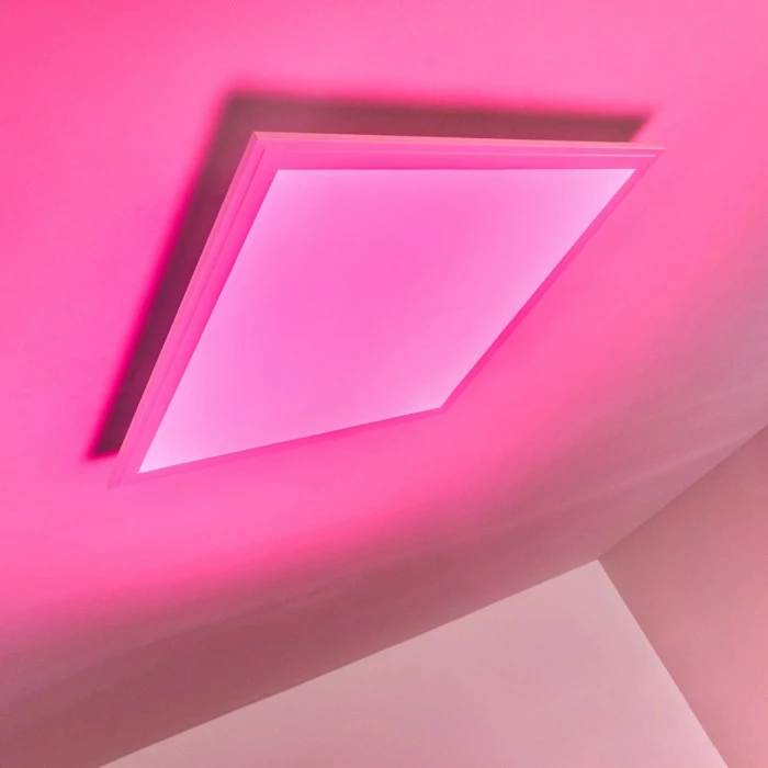 Hofstein Voisines Deckenpanel LED Weiß, 1-flammig, Fernbedienung, Farbwechsler – Bild 25