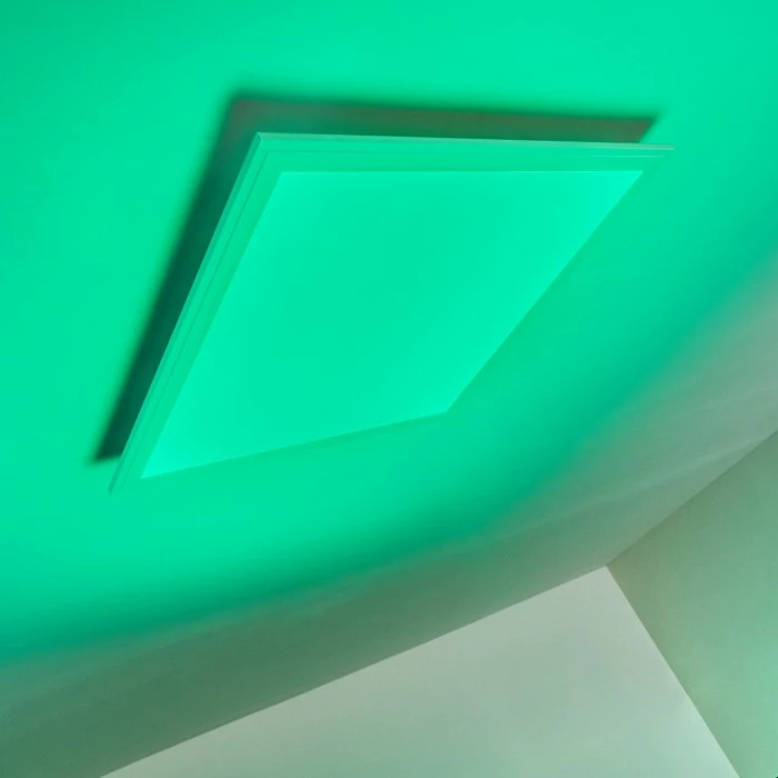 Hofstein Voisines Deckenpanel LED Weiß, 1-flammig, Fernbedienung, Farbwechsler – Bild 6