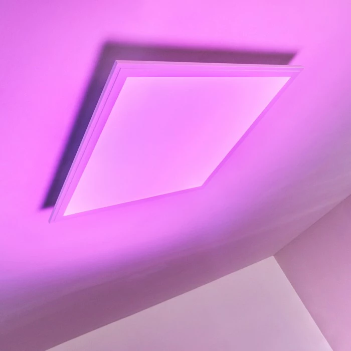 Hofstein Voisines Deckenpanel LED Weiß, 1-flammig, Fernbedienung, Farbwechsler – Bild 9