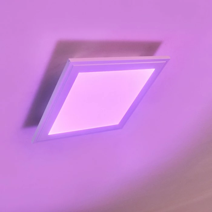 Hofstein Voisines Deckenpanel LED Weiß, 1-flammig, Fernbedienung, Farbwechsler – Bild 9