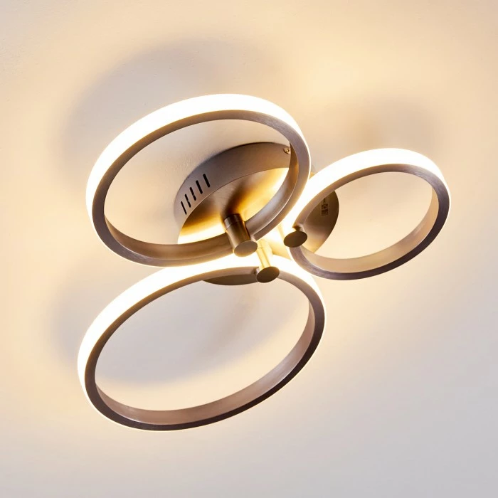 Hofstein Volonne Deckenleuchte LED Silber, 3-flammig – Bild 11