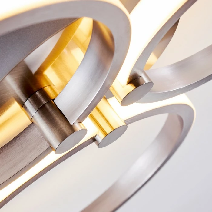 Hofstein Volonne Deckenleuchte LED Silber, 3-flammig – Bild 12