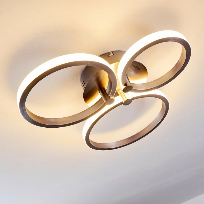 Hofstein Volonne Deckenleuchte LED Silber, 3-flammig – Bild 15