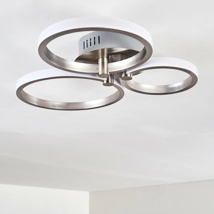 Hofstein Volonne Deckenleuchte LED Silber, 3-flammig – Bild 5