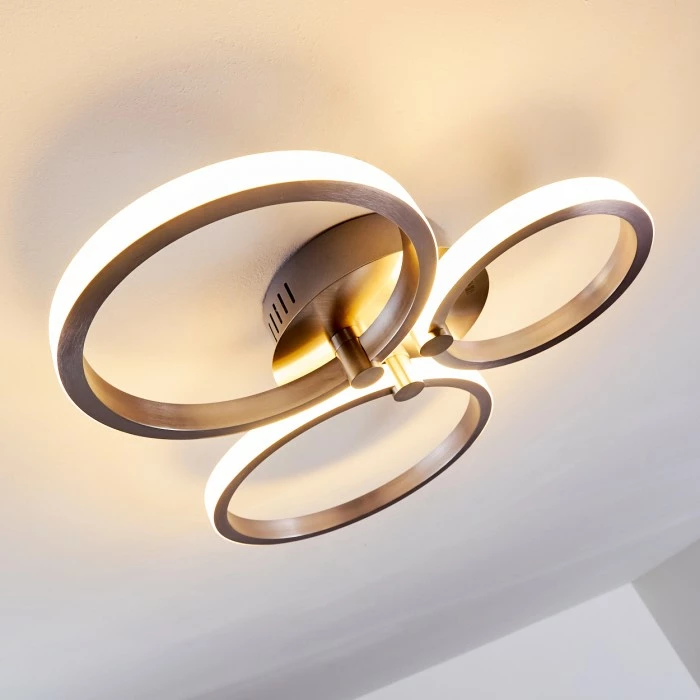 Hofstein Volonne Deckenleuchte LED Silber, 3-flammig – Bild 6