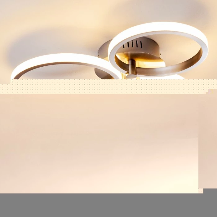 Hofstein Volonne Deckenleuchte LED Silber, 3-flammig – Bild 7