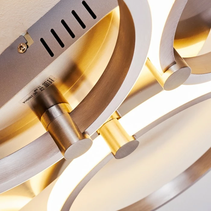 Hofstein Volonne Deckenleuchte LED Silber, 5-flammig – Bild 15