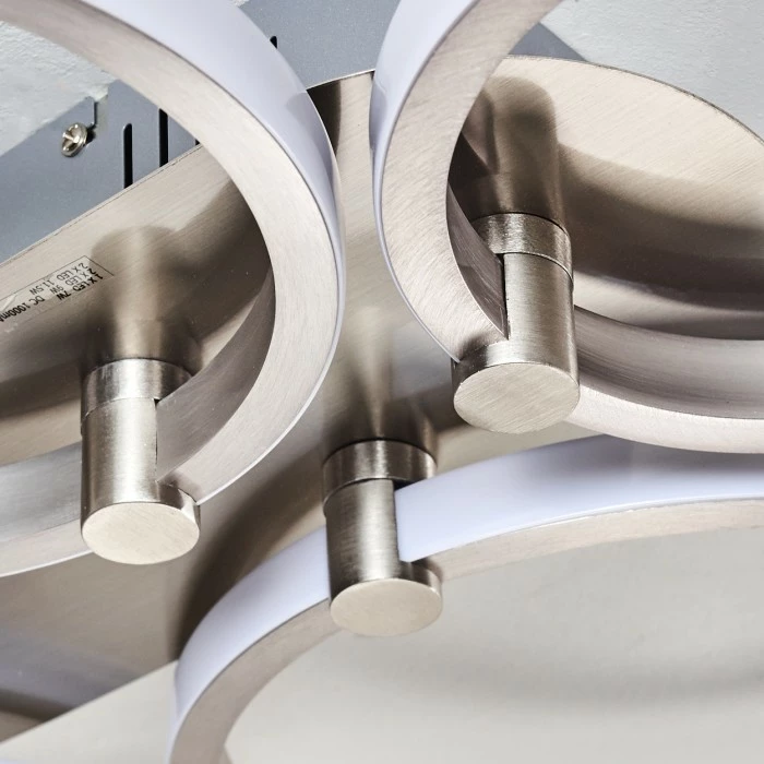 Hofstein Volonne Deckenleuchte LED Silber, 5-flammig – Bild 18