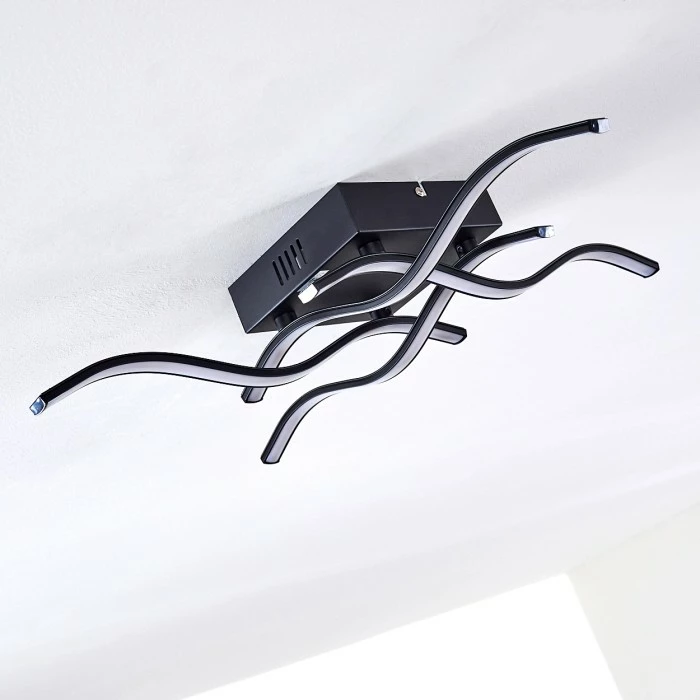 Hofstein Voltti Deckenleuchte LED Schwarz, 4-flammig – Bild 16