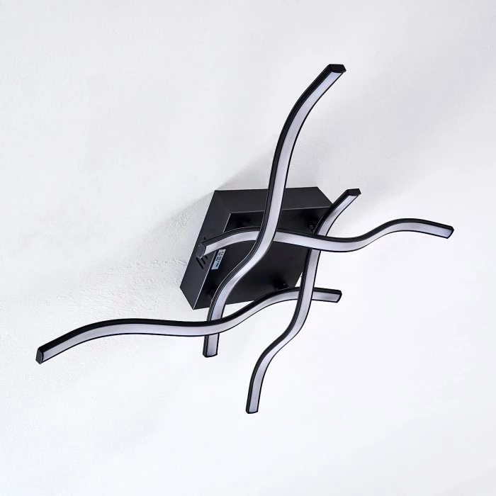 Hofstein Voltti Deckenleuchte LED Schwarz, 4-flammig – Bild 4