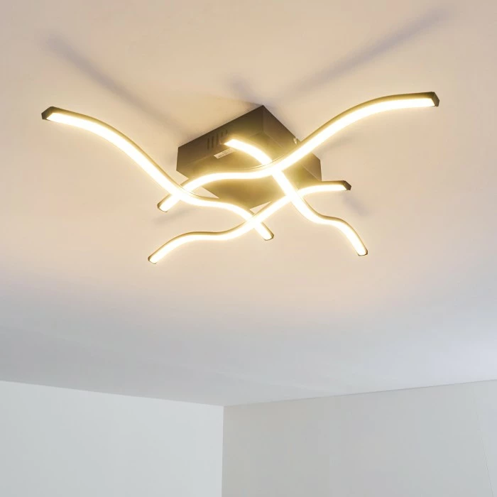 Hofstein Voltti Deckenleuchte LED Schwarz, 4-flammig – Bild 7